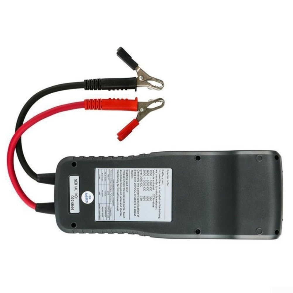 DY2015C - Comprobador de batería para baterías de coche de 12 V/24 V,