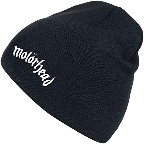 Motörhead Logo Unisex Gorro Negro 100% poliacrílico