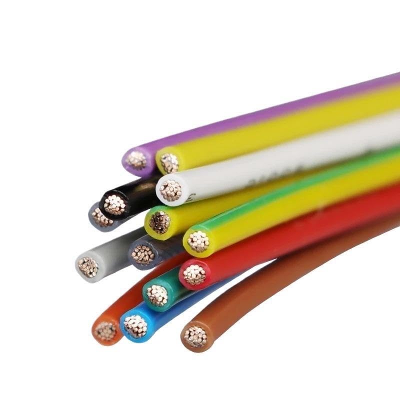 Alambre de cobre estañado aislado FEP de 10 m, 30-10 AWG (rojo, 10 AWG)