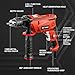 Enventor Hammer Drill, 900W 0-3000RPM Electric Corded Hammer Drill, Variable Speed, 13mm Chuck, 360° Auxiliary Handle, with 36pcs Accessories for Concrete, Iron Plate, Masonry and Wood