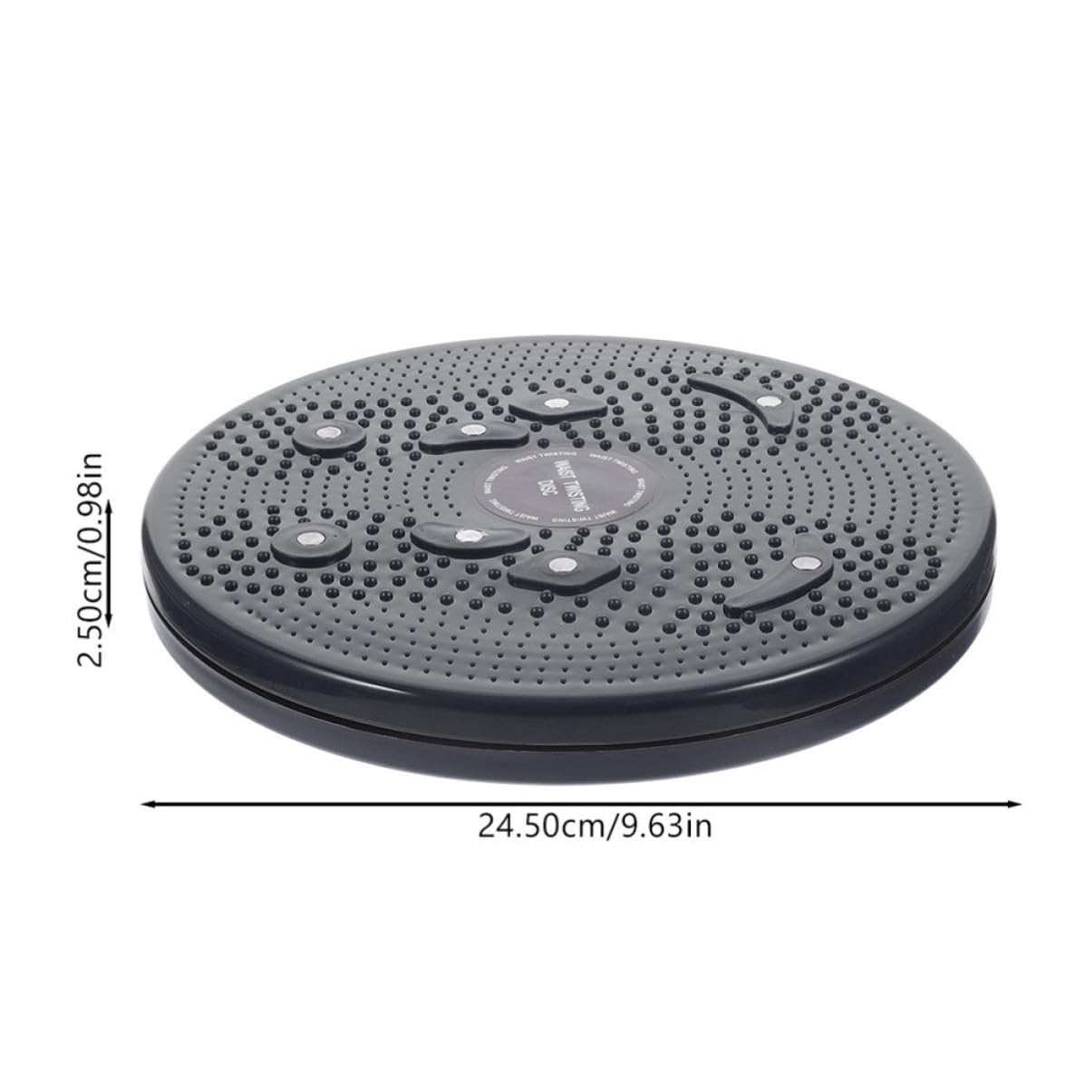 Planche à Torsion Taille Noire en PP, Lot de 2 Pièces