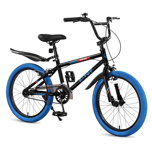 20 Inch Kids Bike BMX Style Bike, Girls Boys Bikes Ages