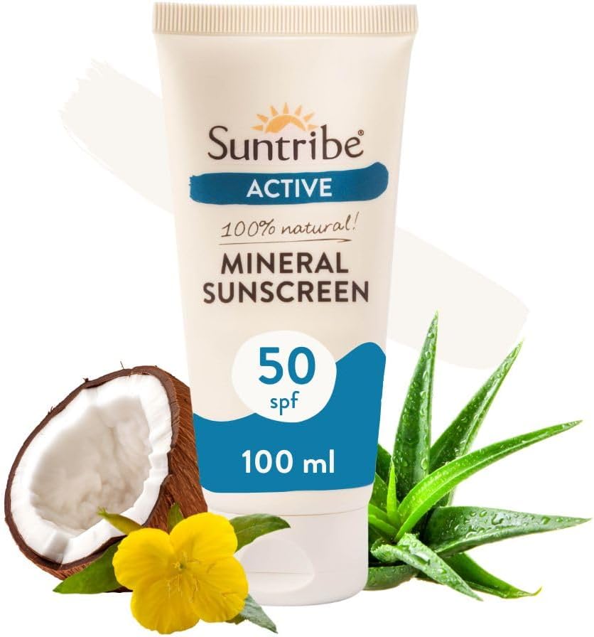 Suntribe Crema Solar Natural Mineral Deporte SPF 50