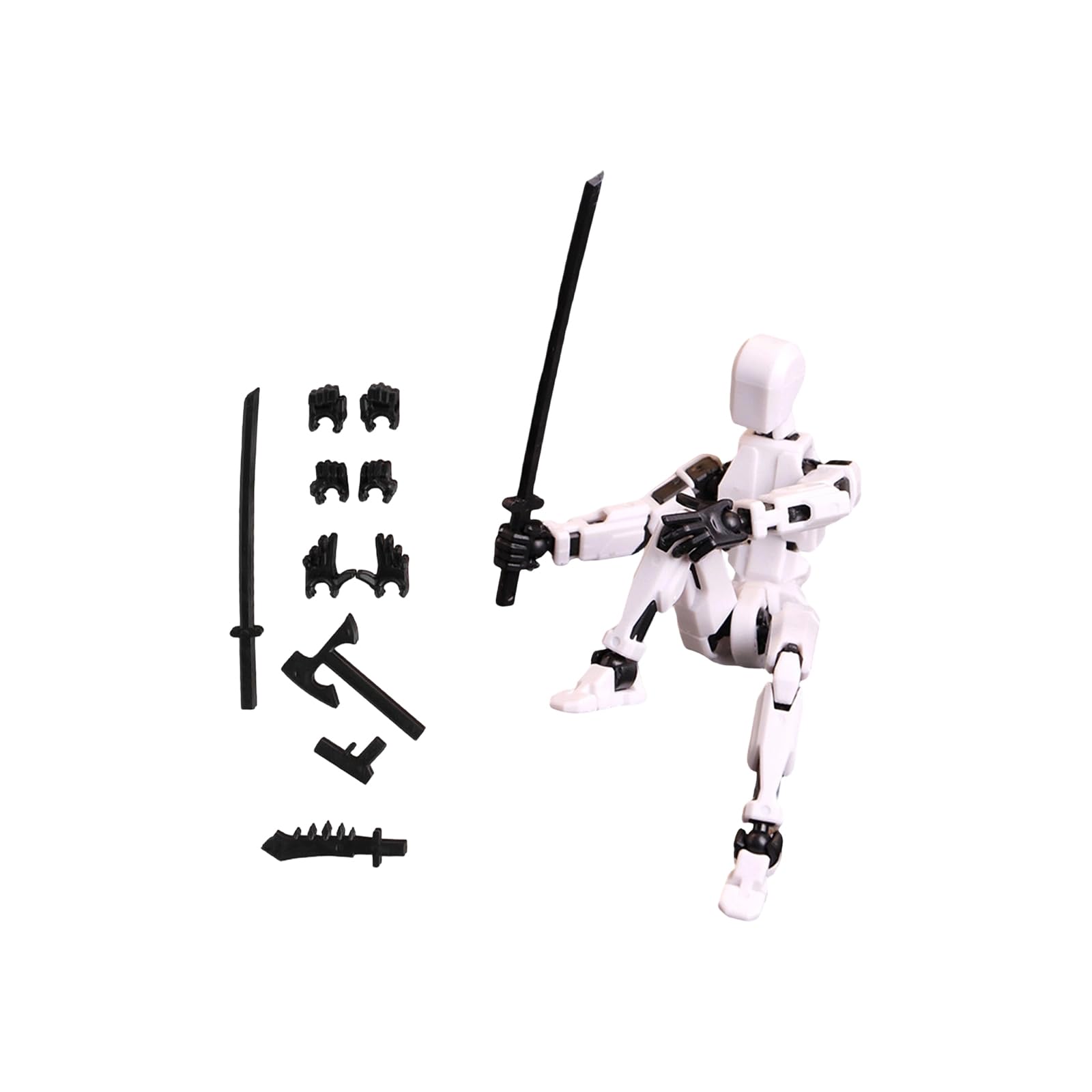 T13 Action Figure Hip Hop Multi-functional Doll Action Figures Toys Stick Multi Joints Movable Desktop Decoration A01
