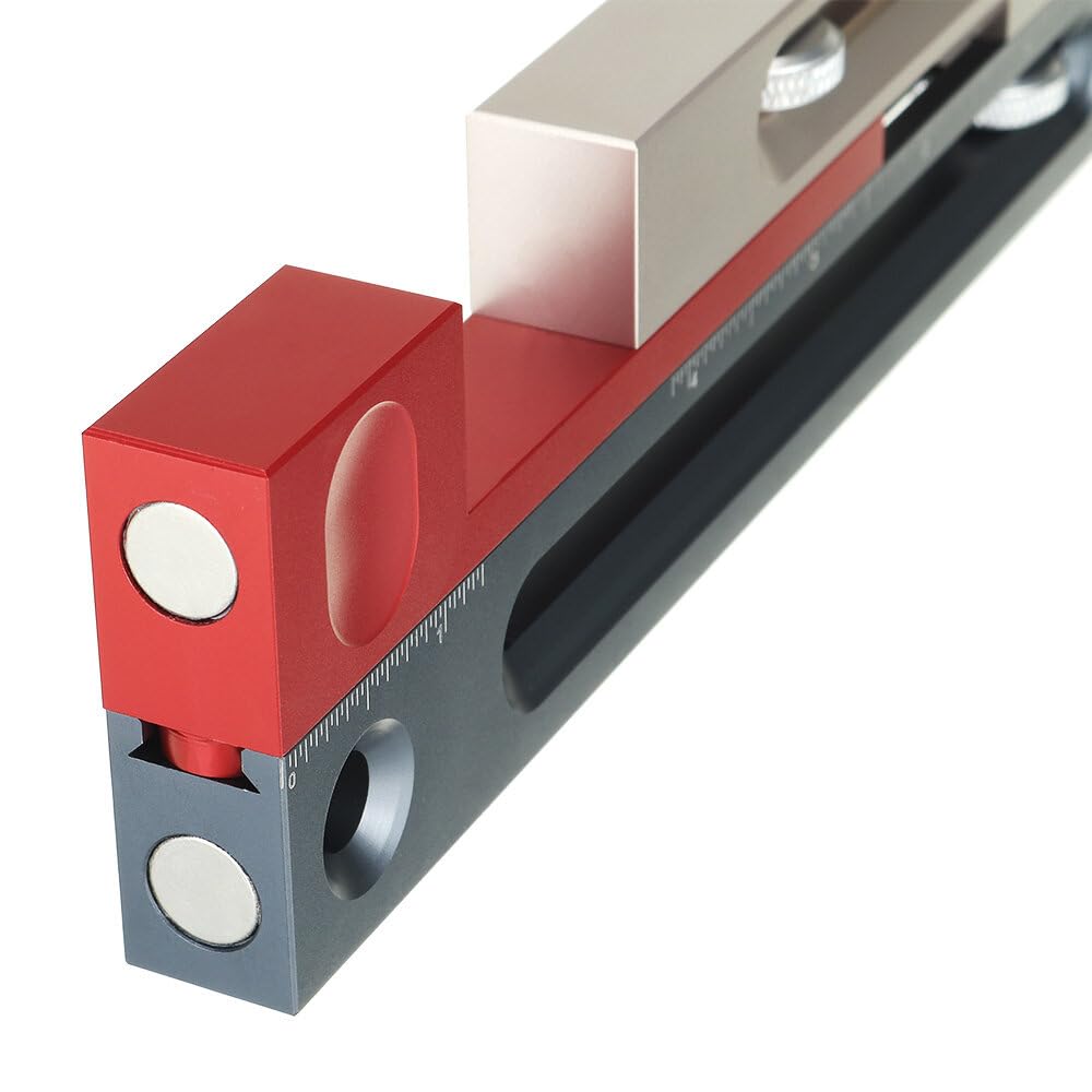 VIDOO 100mm/4Cale Kerfmaker Przyrząd do Szpary Piły Stołowej Regulacja Wpustów Ruchomy Blok Pomiarowy Stolarski