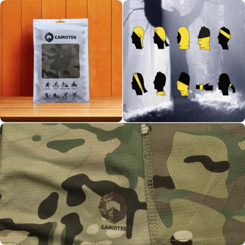 Image of Camo Balaclava Ski Face Mask UV Protector for Man and Women Hunting Fishing Motorcycle Windproof&Military Tactical