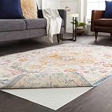 Bavaria 9' 9" Round Non-Slip Area Rug Pad - Cushioned Rug Pad Secure Grip - 100% PVC - Safe for All