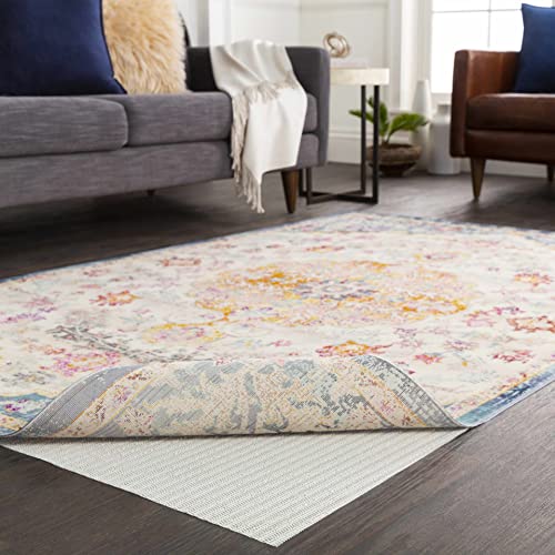 Hauteloom BAV-69OV Bavaria Non-Slip Extra Strong%100 Pvc Rug Pad Gripper For Any Hardwood Surfaces - Keep Your Area Rugs Safe And In Place - Skip And Skid Resistant Pad - 6' X 9' Oval thumb #1