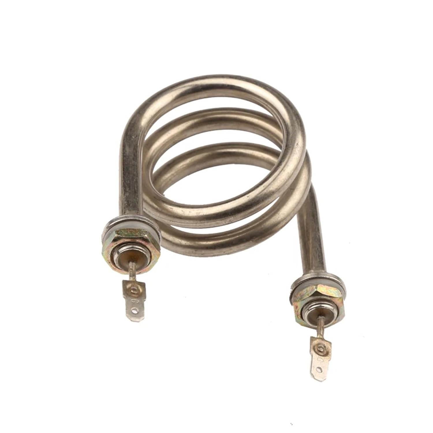 220V 500W 3-Coil Heating Element Spiral Stainless Steel Immersion Heater Pipe 1Pcs