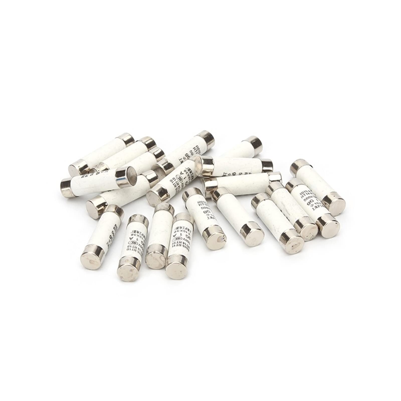 10 x 38 szybkodmuchowych bezpieczników ceramicznych 10 x 38 mm, 500 V, 1A, 2A, 3A, 4A, 5A, 6A, 8A, 10A, 16A, 20A, 25A, 32 A, RO15, RT19, RT14, RT18 (25a, 10 x 38-5 szt.)