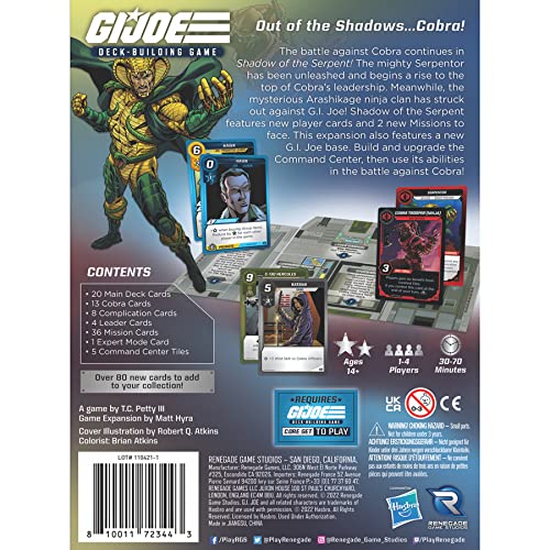 Renegade Game Studios G.I. Joe Deck-Building Game Shadow of the Serpent miniatura 7