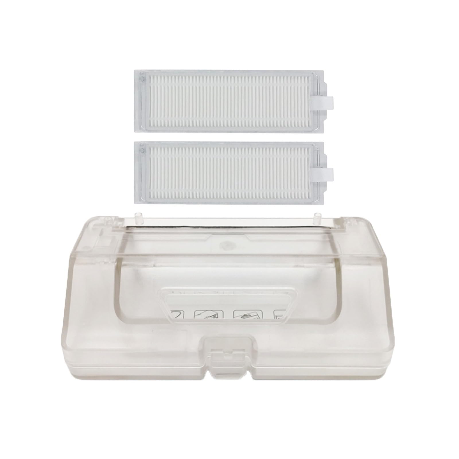 Water Tank Dust Bin Box for XiaoMi Mijia Robot STYTJ02YM MVVC01-JG for VIOMI V2 V2 Pro V3 V-RVCLM21B Sweeper Accessories(Dust Box Filter)