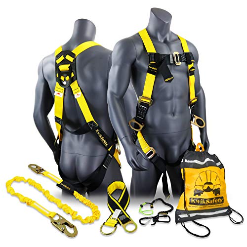 KwikSafety - Charlotte, NC - THUNDER [KIT] 3D Ring Full Body Safety Harness, 6'...