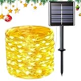 Whnbuij Solar-Lichterketten für den Außenbereich, Solar-Lichterketten aus Stern für den...