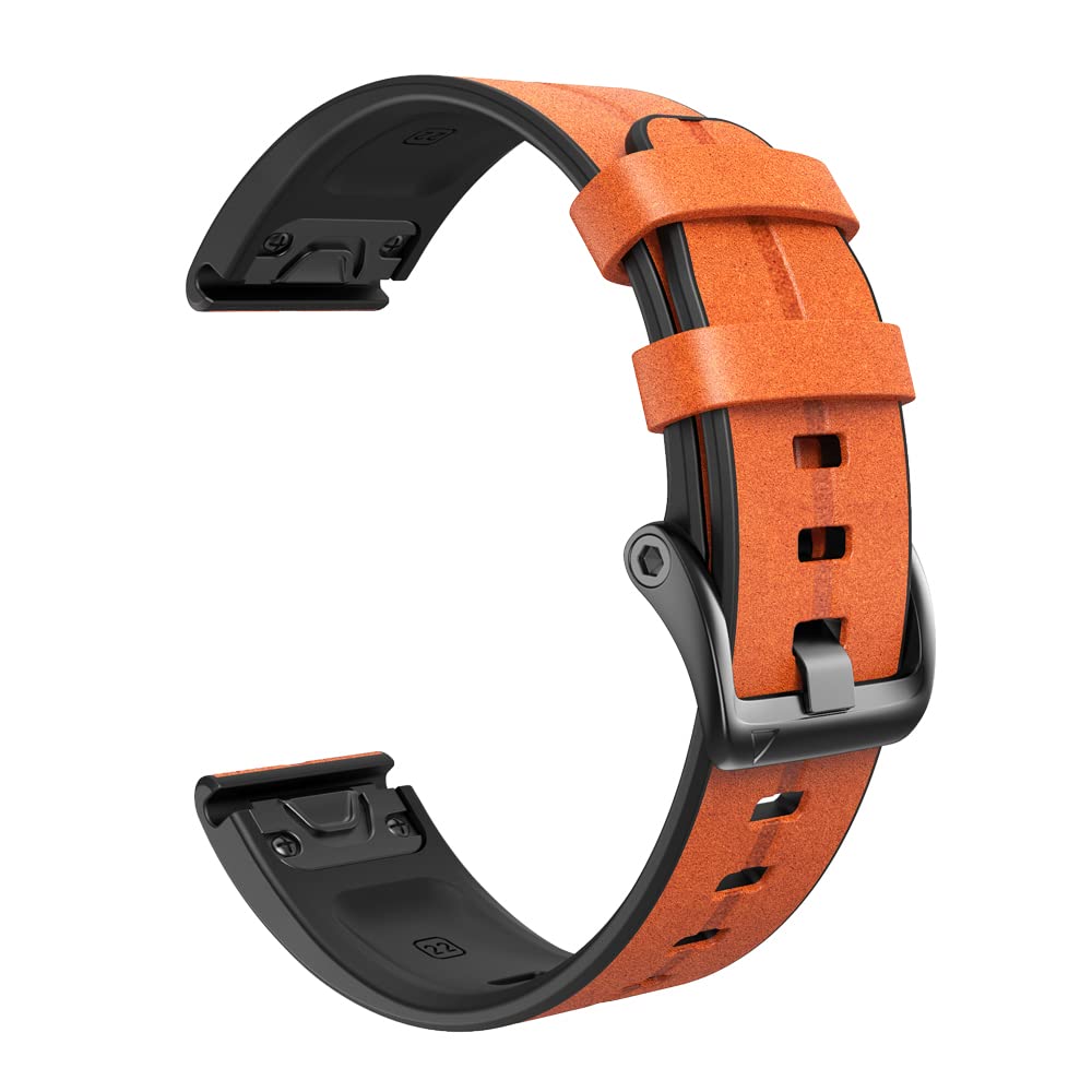 Correa de cuero para Garmin Forerunner 935 con enganche de liberacion rapida 8