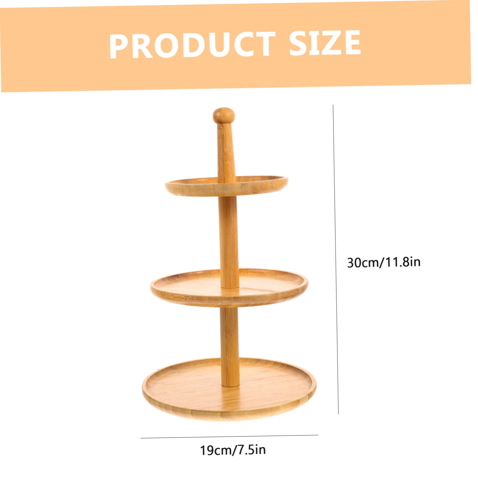 GRIRIW Gathering Fruit Tray Tabletop Dessert Stand Three Tier Cupcake Rack Party Cake Display