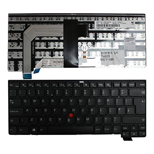 Clavier Lenovo ThinkPad T460S cadre noir pour réparer un PC portable