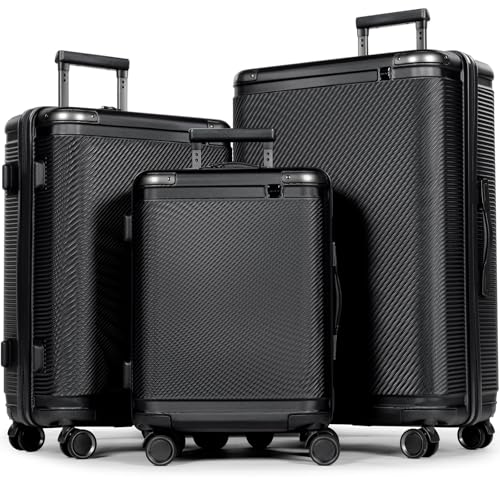 Tavoxda Ensemble de 3 valises rigides avec Serrure TSA,...