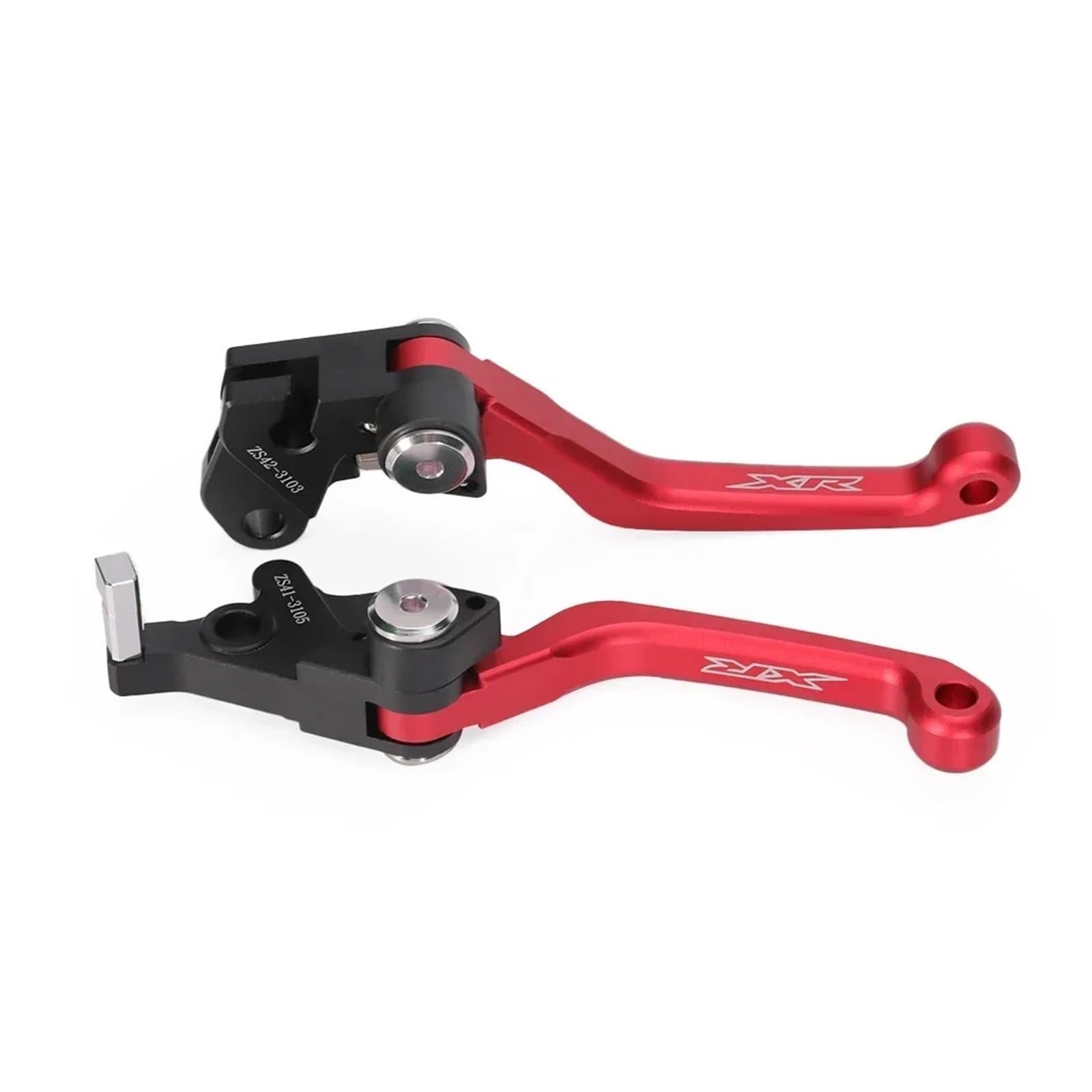 Ywqjiopm Red Motorcycle Brake Clutch Lever Motorbike Brake Clutch Levers Handle For Xr150l Xr650l Xr 150L 650L 190L 125L 1993-2024 Adjustable Brakes Lever