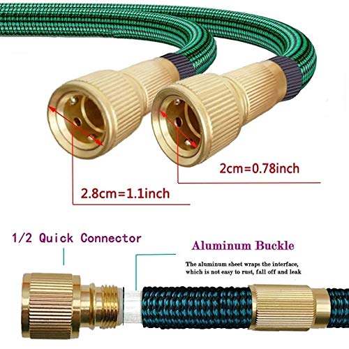 Release Tuinslang Uitbreidbaar 25-100FT Hogedruk Car Wash Plastic Pijp Magische Flexibele Waterslang met spuitpistool voor het water geven (Size : 50FT) - Image 6