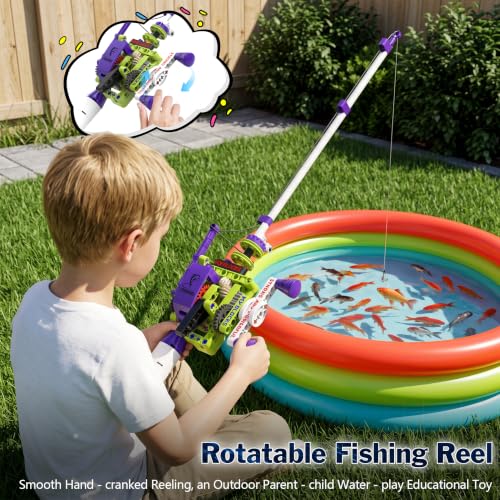 ZZXYPX Fishing Rod Building Toys Set w/Working Reel & Display Stand 8+ by ZZXYPX - Used condition - Image 7