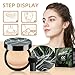 Ursoulney Mushroom Head Air Cushion CC Cream - Tattoo Cover up BB Cream Foundation Makeup Moisturizing Concealer Long-Lasting, Cushion Foundation Full Coverage Self Adjusting (Ivory)