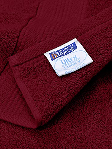 Image of Bombay Dyeing Super Ultrx Zero Twist Plain Dyed 650 GSM Cotton Bath Towel - Ultrx (Mauve)