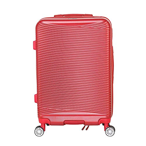 Image of Verage V-Lite Firestone 28 inch /78cms Red Check-in Hardsided Trolley Bags for Travel, Large Suitcase with Spinner Wheels, Anti-Theft Zippers Luggage