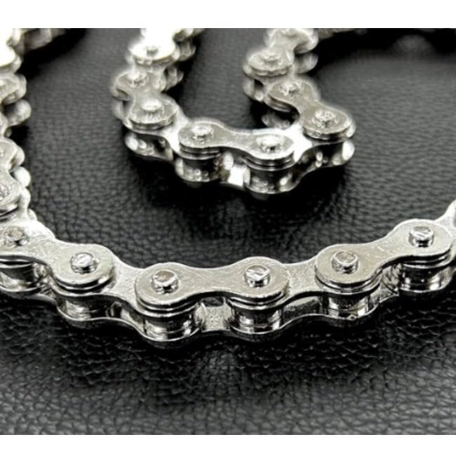 バイカー必須　ウォレット用プレーン　シルバーチェーン　TYPE1　QBKL012 バイカー必須 ウォレット用プレーン シルバーチェーン TYPE1