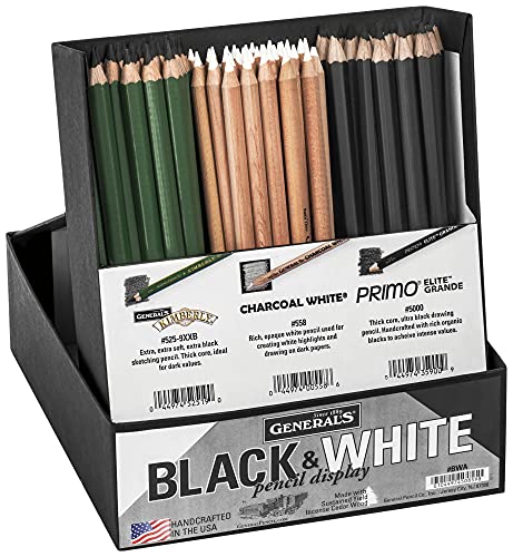 Set de 84 lápices negros y blancos General Pencil BWA miniatura 1