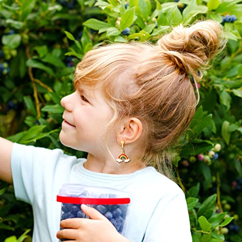 Image of Kids Clip On Earrings for Girls 20 /30 /40 Pairs Hypoallergenic Clip on Earrings for Kids Cute Animal Earrings for Little Girls Jewelry Set Party Favor Gift