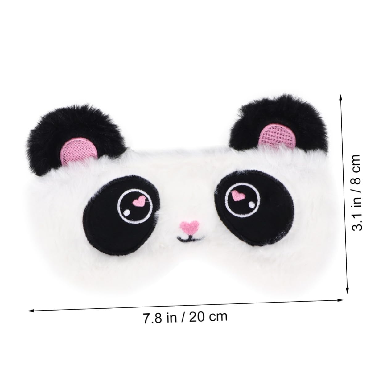 Masque Yeux Panda Design Doux et Confortable Cache Yeux Occultant pour Sommeil Masque de Nuit et Filles Lumière pour