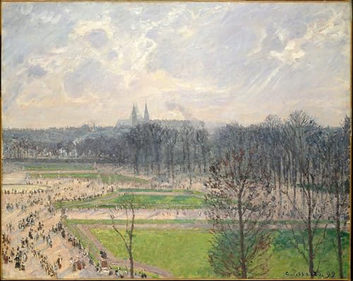 Camille Pissarro Le jardin des Tuileries affiche pour mur de bureau