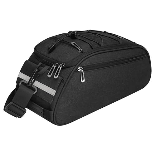 バッグは、の後部フレーム防水電動自転車のトランク、雨よけカバーと水差しフレーム付き、反射自転車のサドルバッグに適用され、屋外での移動に適しています。 1件 (黒)