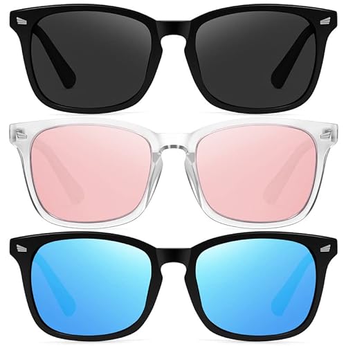 Ougenni Sunglasses Womens Trendy Classic Retro Style Polarized Sunglasses for Women and Men UV Protection