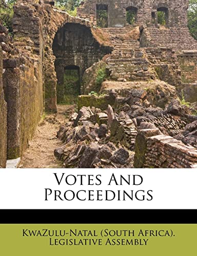 Votes And Proceedings
