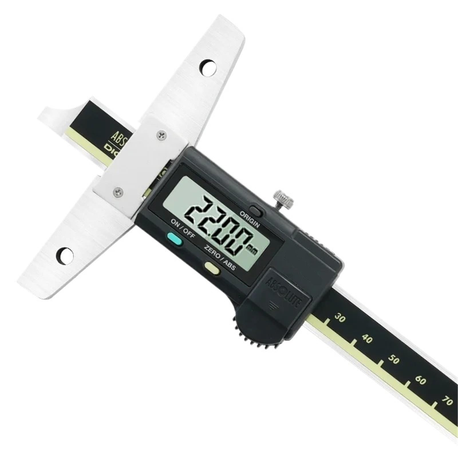 Cyfrowy zacisk głębokości 571-201/202/203 elektroniczny noniusz (571-255 0-200 mm)