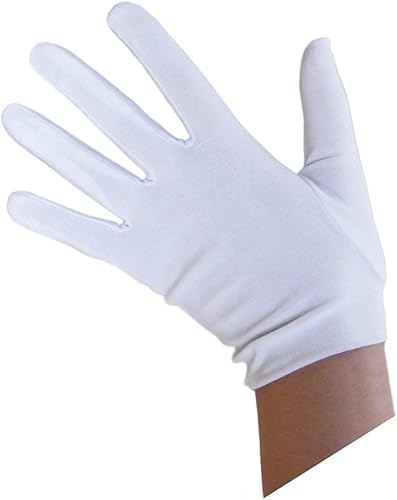 SeasonsTrading Guantes de disfraz blancos para niños accesorio de disfraz de Halloween STC12100