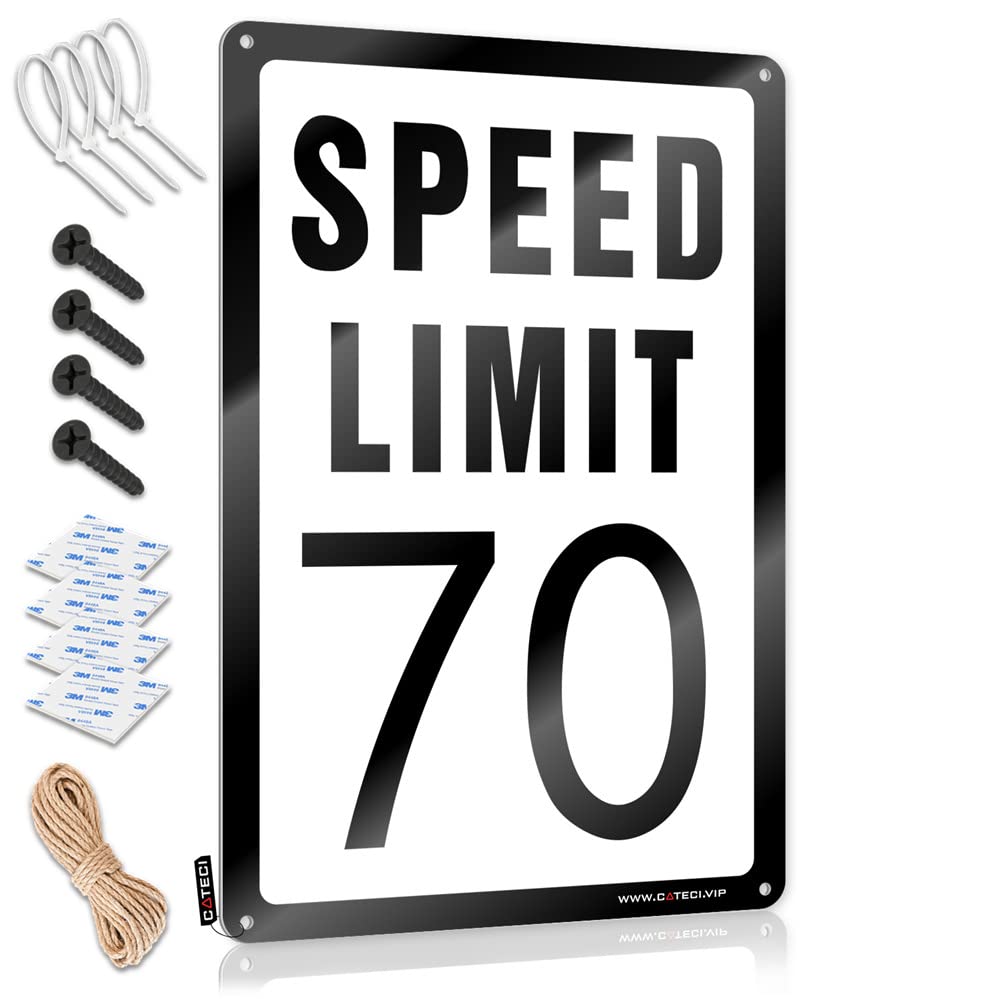 Man Cave Rules Speed Limit 70 Mph Sign Funny Street Signs Man Cave Signs For Men(30X40CM)