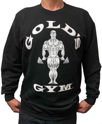 Golds Gym Crewneck Sweatshirt - Official Licensed - BS-1 M, Black