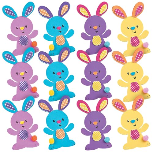 Easter Bunny Magnet Crafts - Makes 12 - Crafts for Kids and Fun Home Activities