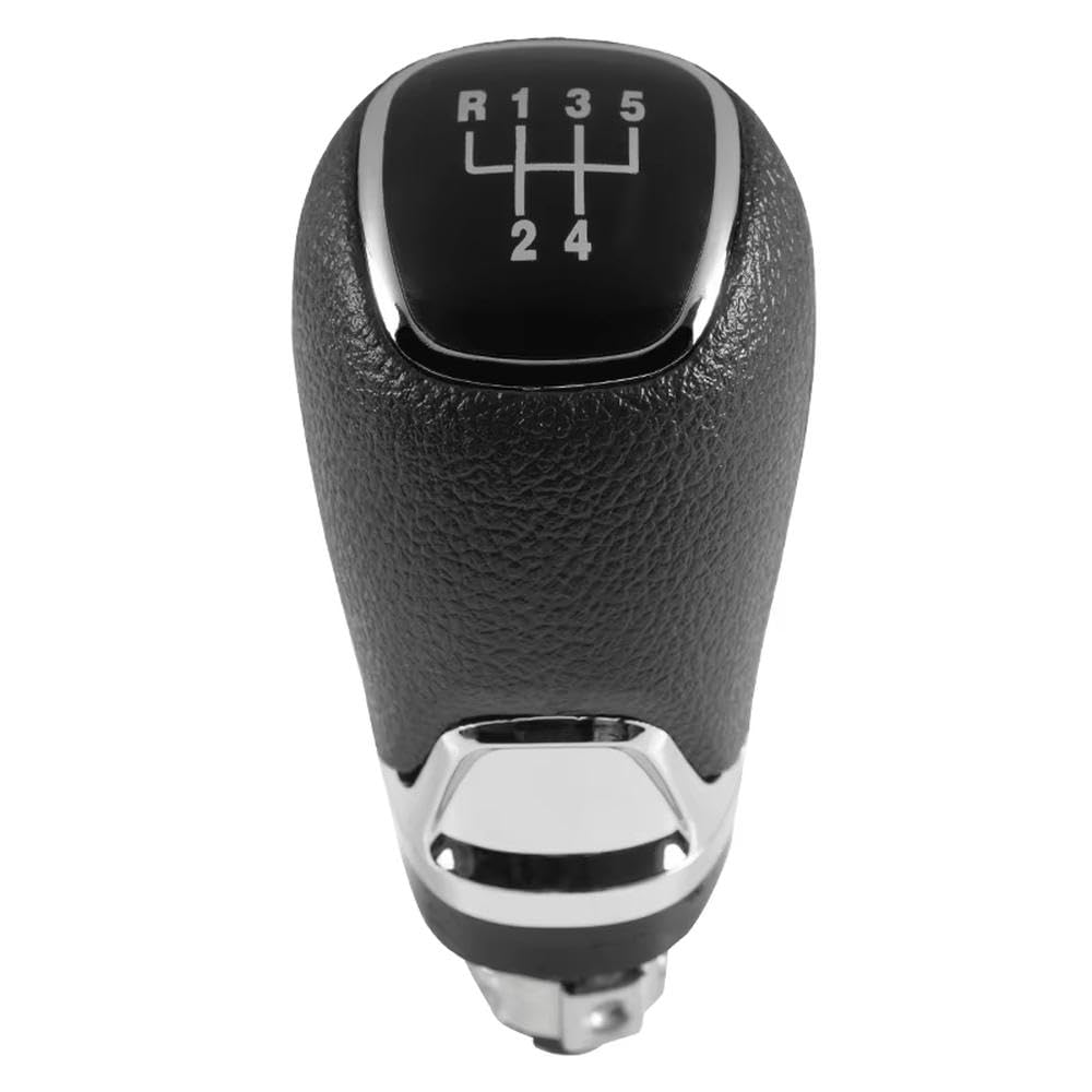 Qvqojcth 5Speed Gearknob Only Auto Accessory Chrome Leather Car Gear Shift Knob For Skoda Octavia A5 A6 2004-2012(5Speed Gearknob Only)