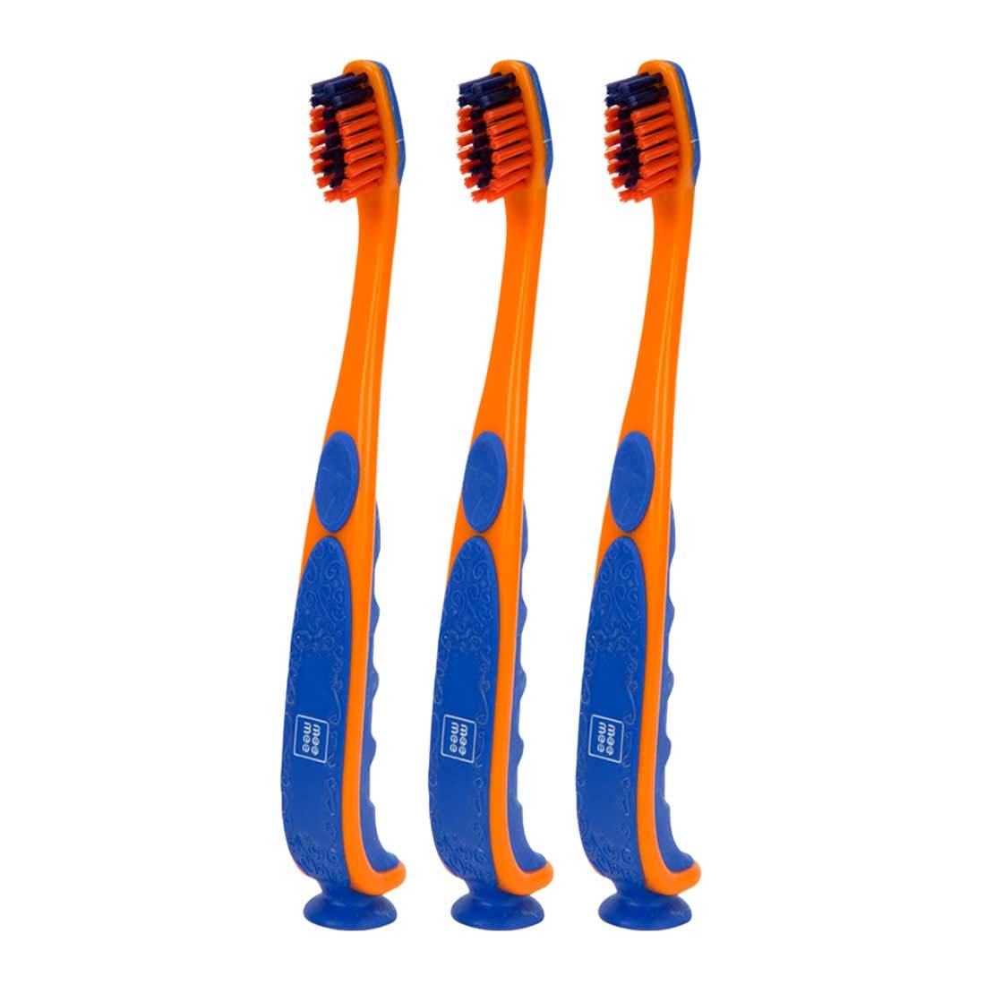Mee Mee Infant to Toddler Toothbrush for Babies (Orange/Blue, Pack Of 3)-image-14