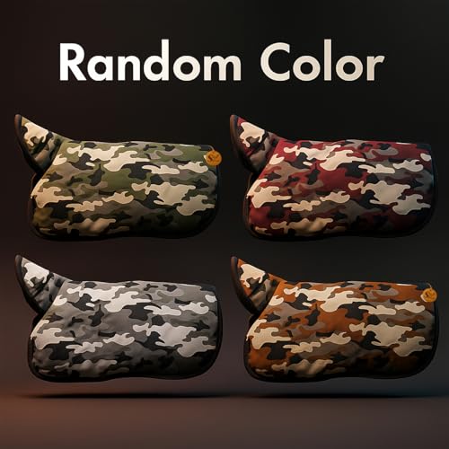 Image of Sage Square Camouflage /Army Winter Coat for Dogs - Windproof Jacket, Insulated, Warm for Cold Weather, Adjustable Fit, Comfortable Design for Indoor & Outdoor Use, Random (Military, M - 16 Inch)