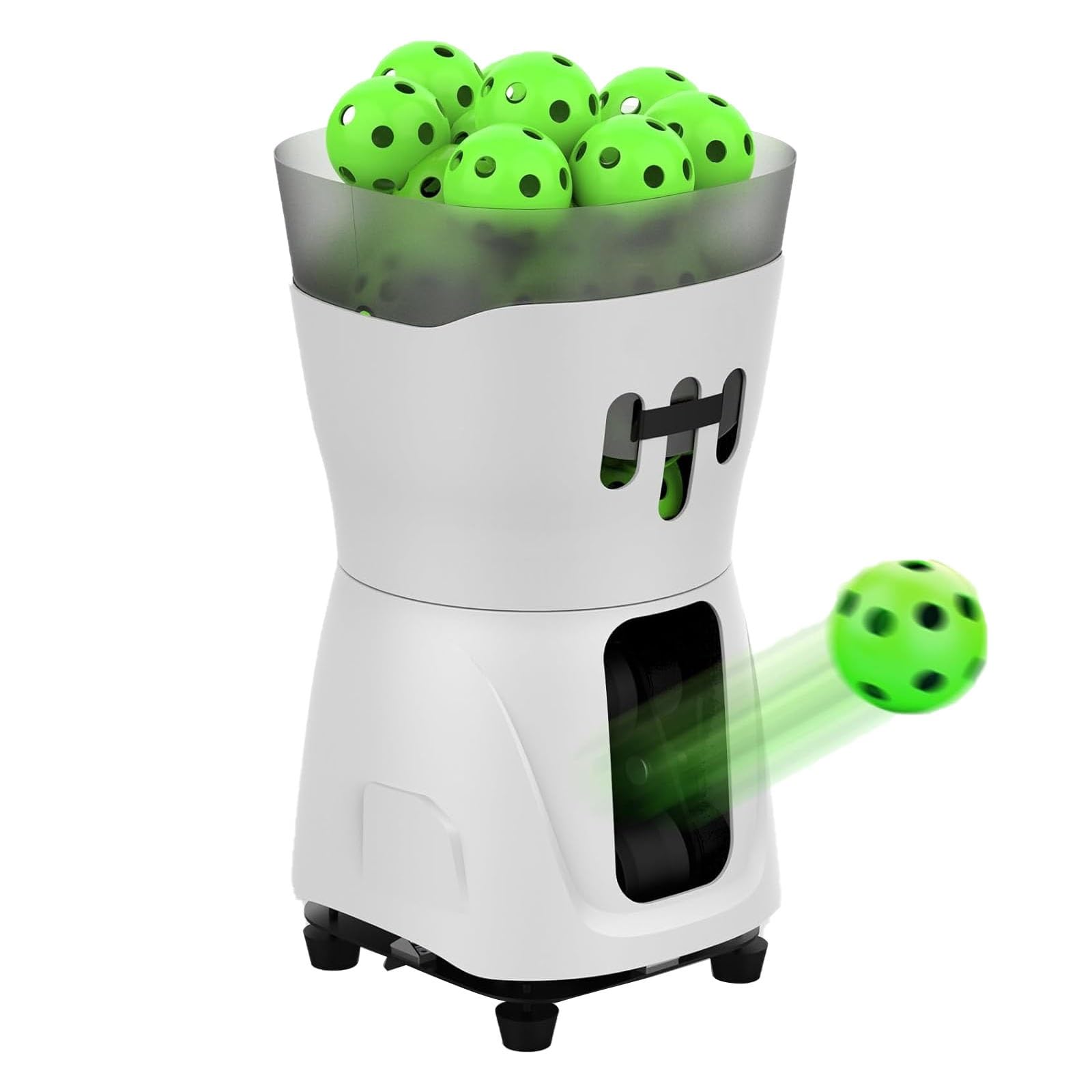Máquina portátil de pelotas de tenis, herramienta de práctica individual con batería de 3-5 horas de duración, ángulo de servicio de 20-60°, múltiples modos, diseño que ahorra espacio