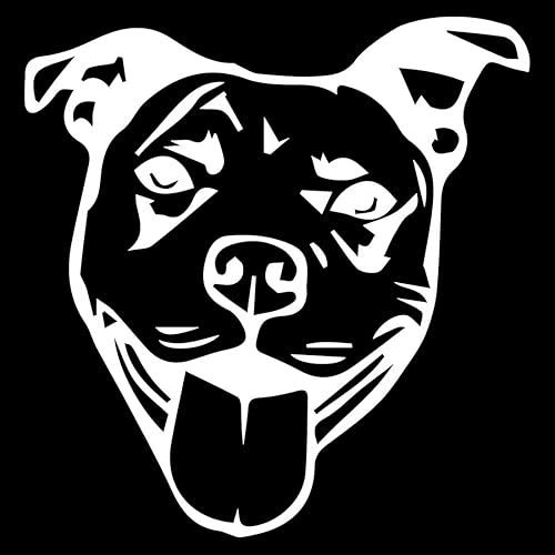 Miniatura 18 de Pitbull - Plantilla de cara 1 (borgoña) (juego de 2) calcomanías de vinilo impermeables de alta calidad para laptop, accesorio de teléfono, casco,