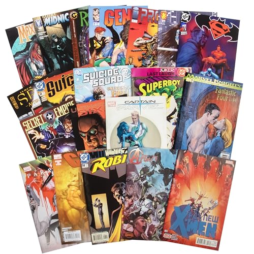 20 Assorted Comic Book Collection- Evenly Split Between Marvel, DC, and Indie Faves – All Different, Unread, No Dupes – Superman, X-Men, & More – Great Holiday Set for Any Superhero Fan