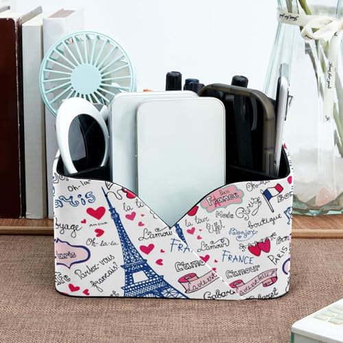 Pot de rangement pour bureau doté de 4 compartiments et porte-crayons