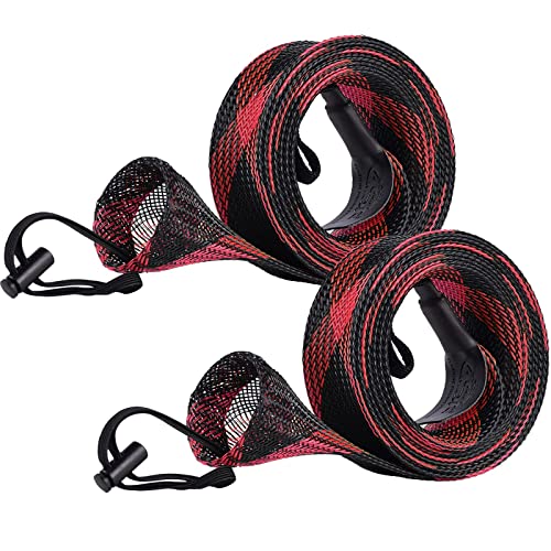 Image of SF Fishing Rod Sock Fishing Rod Sleeve Rod Cover Braided Mesh Rod Protector Pole Gloves Fishing Tools for Spinning Fishing Rod,Casting Rod,Musky Rod, Ice Rod, Fly Rod, Spey Rod