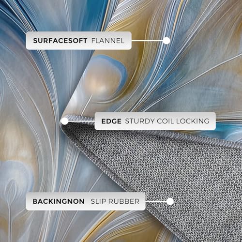 Tapis de salon plume 140x200cm lavable et antidérapant pour chambre moderne